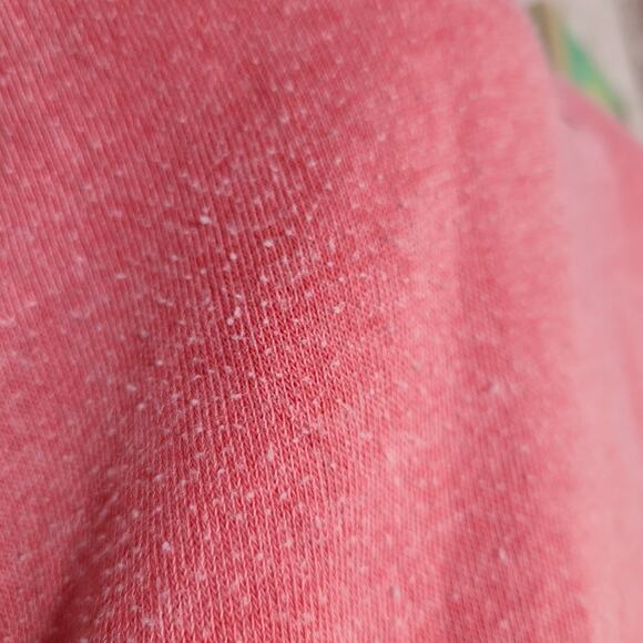 Ocean Drive salmon pink distressed pullover well worn sweater size Large - Picture 7 of 11